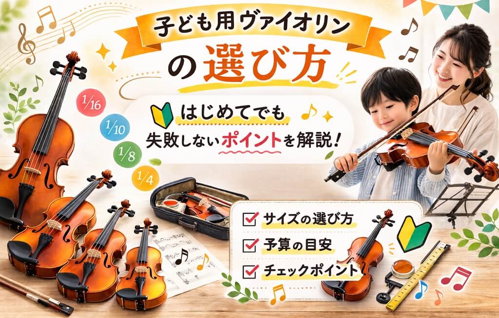 子どものヴァイオリンの選び方サムネイル
