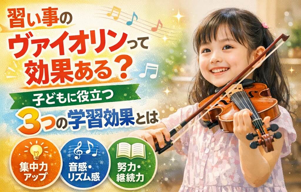 習い事のヴァイオリンって効果ある？子どもに役立つ3つの学習効果とは